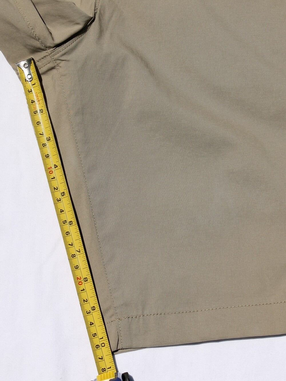 Weatherproof Vintage Men's Flat Front Gray Stretch Trail Short. - Picture 6 of 13
